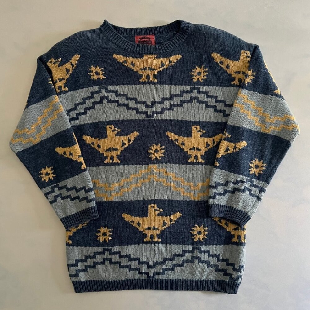 Cambridge Country Store VTG Southwest Knit Crewneck Sweater